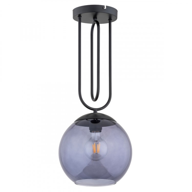 RITA GRAFITOWA 1xE27 Alfa Lampa Sufitowa 61195
