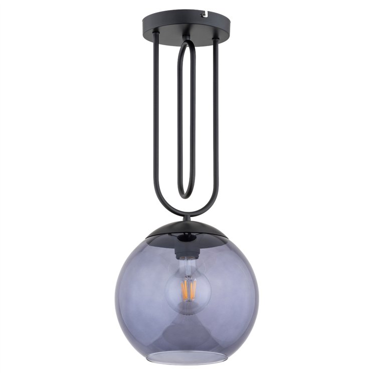 RITA GRAFITOWA 1xE27 Alfa Lampa Sufitowa