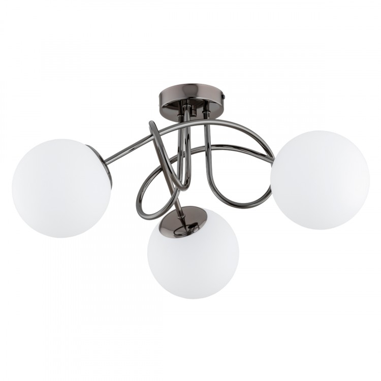 BANKO CZARNY CHROM 3xE14 Alfa Lampa Sufitowa 62369
