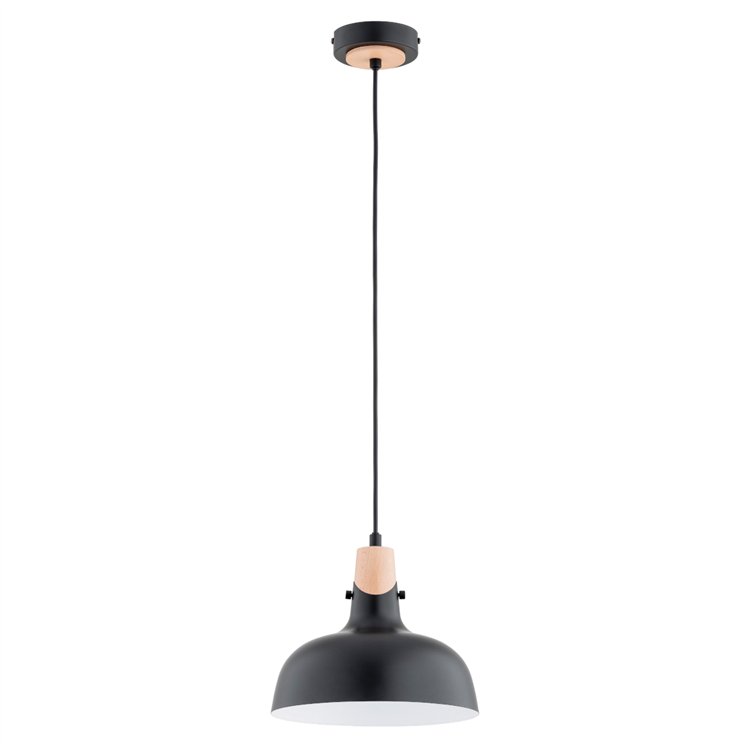 SOLO GEM CZARNA 1xE27 Alfa Lampa Wisząca