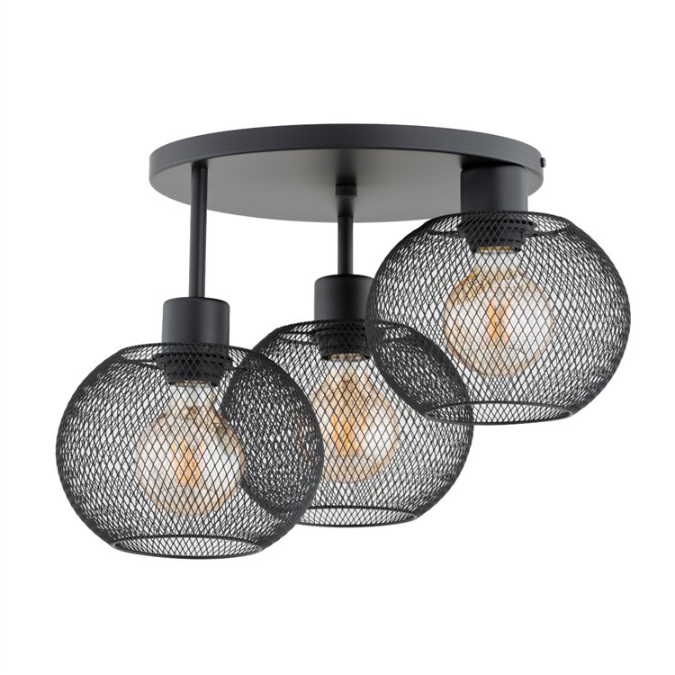 KERSO CZARNA 3xE27 Alfa Lampa Sufitowa