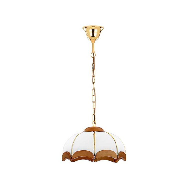 SIKORKA DREWNIANA 1xE27 Alfa Lampa Wisząca 766