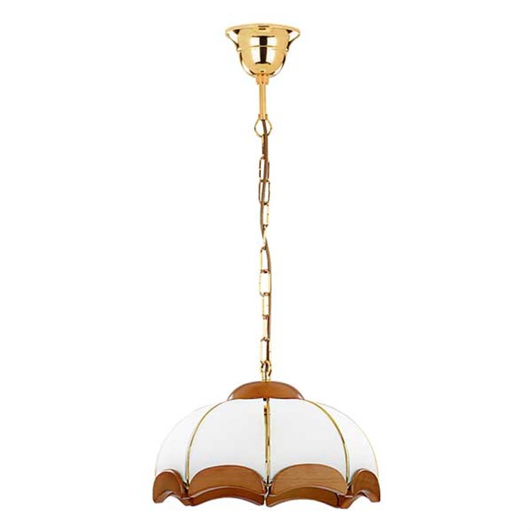 SIKORKA DREWNIANA 1xE27 Alfa Lampa Wisząca