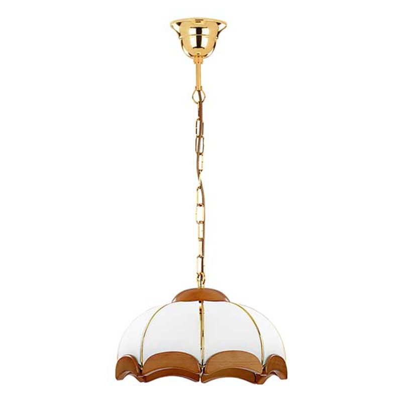 SIKORKA DREWNIANA 1xE27 Alfa Lampa Wisząca SIKORKA DREWNIANA 1xE27 Alfa Lampa Wisząca