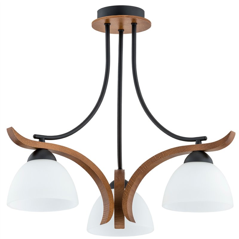 BAFIA DREWNIANA 3xE27 Alfa Lampa Sufitowa BAFIA DREWNIANA 3xE27 Alfa Lampa Sufitowa