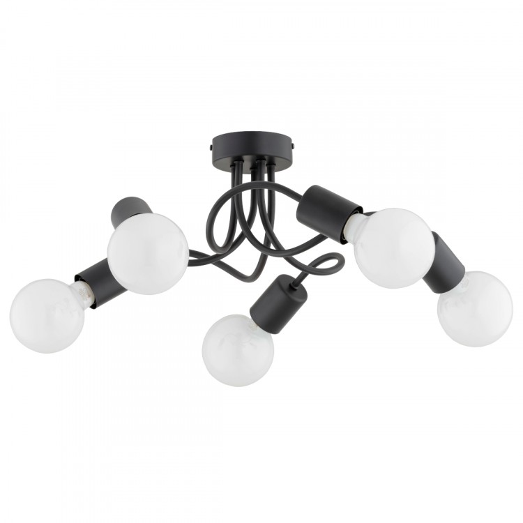 NILL CZARNA 5xE27 Alfa Lampa Sufitowa 63224