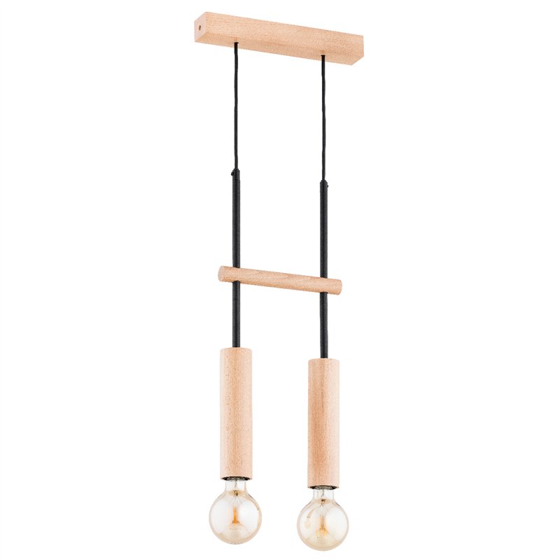DILAN DREWNIANA 2xE27 Alfa Lampa Wisząca DILAN DREWNIANA 2xE27 Alfa Lampa Wisząca