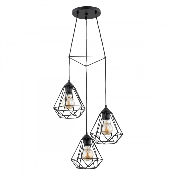 KOSMOS CIRCLE CZARNA 3xE27 Alfa Lampa Wisząca 62242