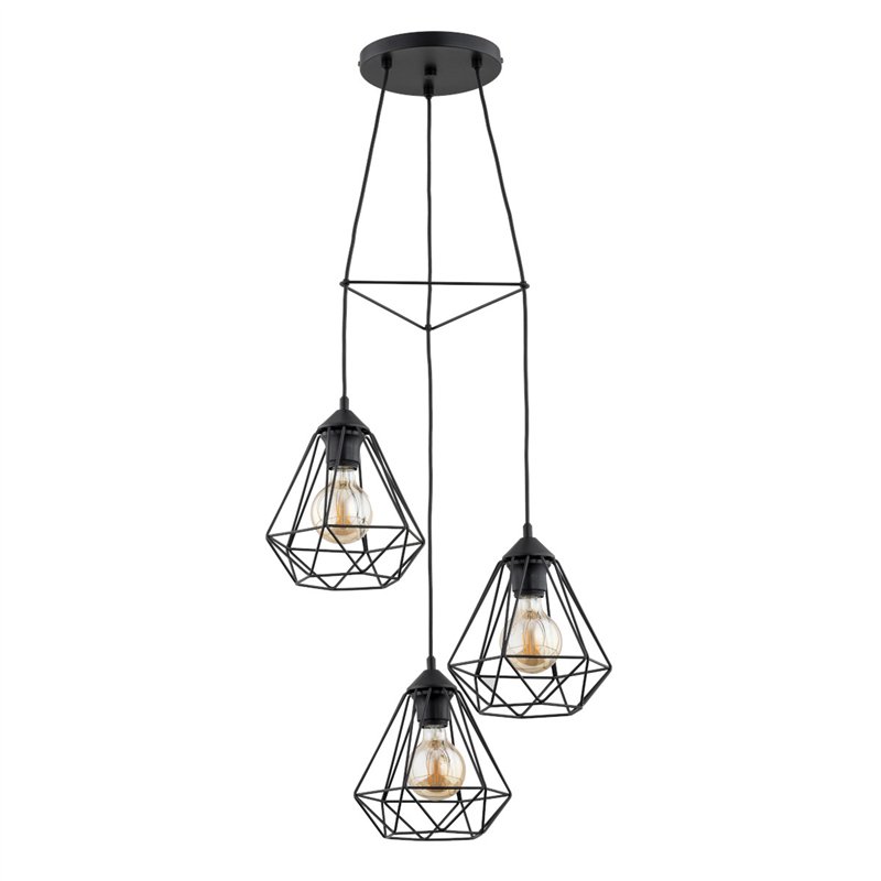 KOSMOS CIRCLE CZARNA 3xE27 Alfa Lampa Wisząca KOSMOS CIRCLE CZARNA 3xE27 Alfa Lampa Wisząca