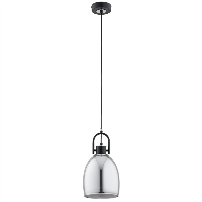 SODA CZARNA & CHROM 1xE27 Alfa Lampa Wisząca SODA CZARNA & CHROM 1xE27 Alfa Lampa Wisząca