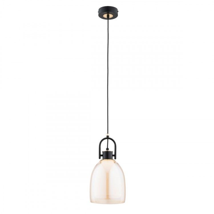 SODA CZARNA & ZŁOTA 1xE27 Alfa Lampa Wisząca 61335