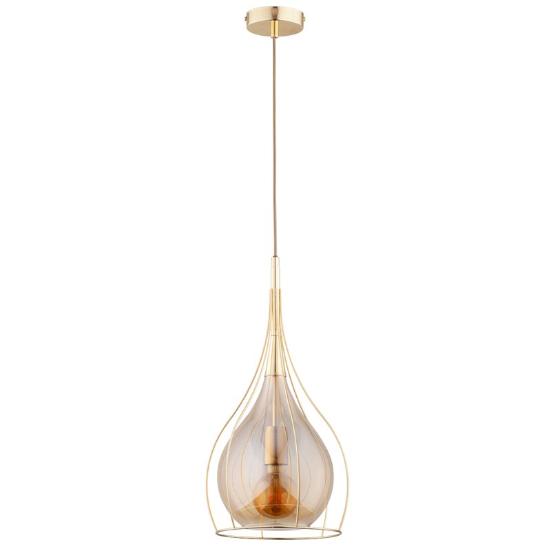 LOTUS DUO ZŁOTA 1xE27 Alfa Lampa Wisząca LOTUS DUO ZŁOTA 1xE27 Alfa Lampa Wisząca