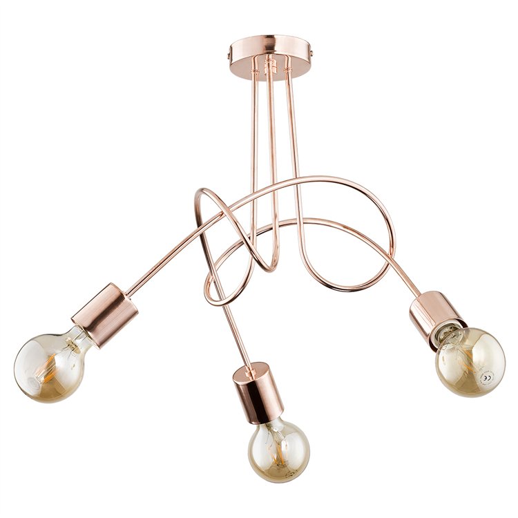 TANGO MIEDZIANA 3xE27 Alfa Lampa Sufitowa