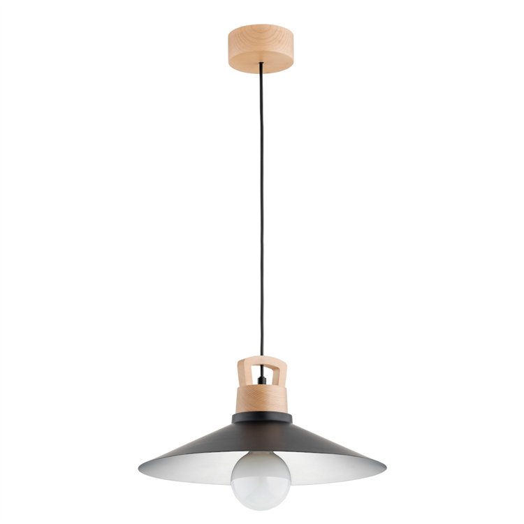 BOLERO DREWNIANA 1xE27 Alfa Lampa Wisząca