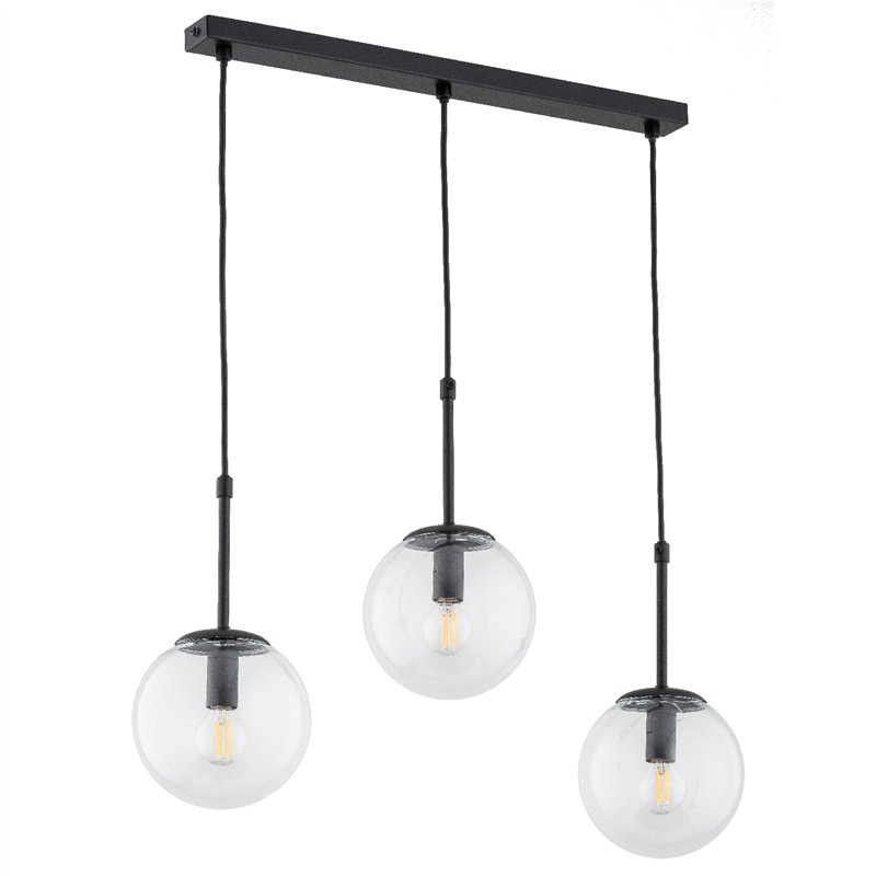 SEBIA CZARNA 3xE14 Alfa Lampa Wisząca SEBIA CZARNA 3xE14 Alfa Lampa Wisząca