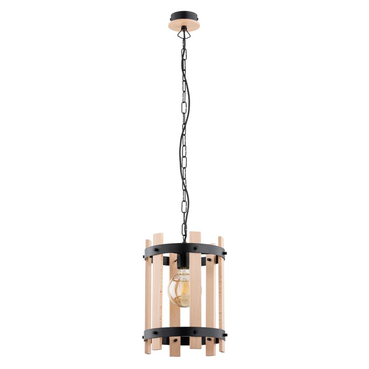 LANTUS DREWNIANA 1xE27 Alfa Lampa Wisząca