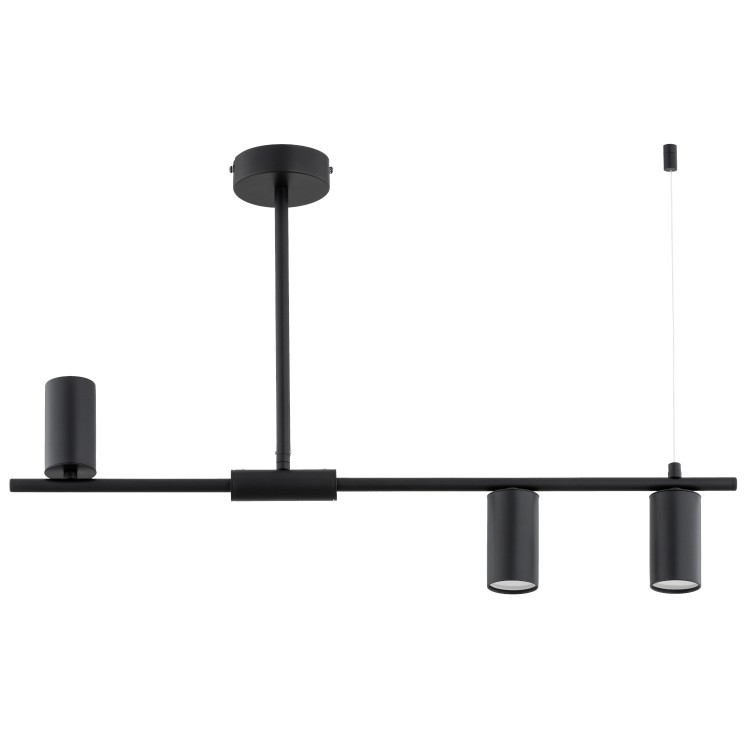URANOS CZARNA 3xGU10 Alfa Lampa Sufitowa 62535