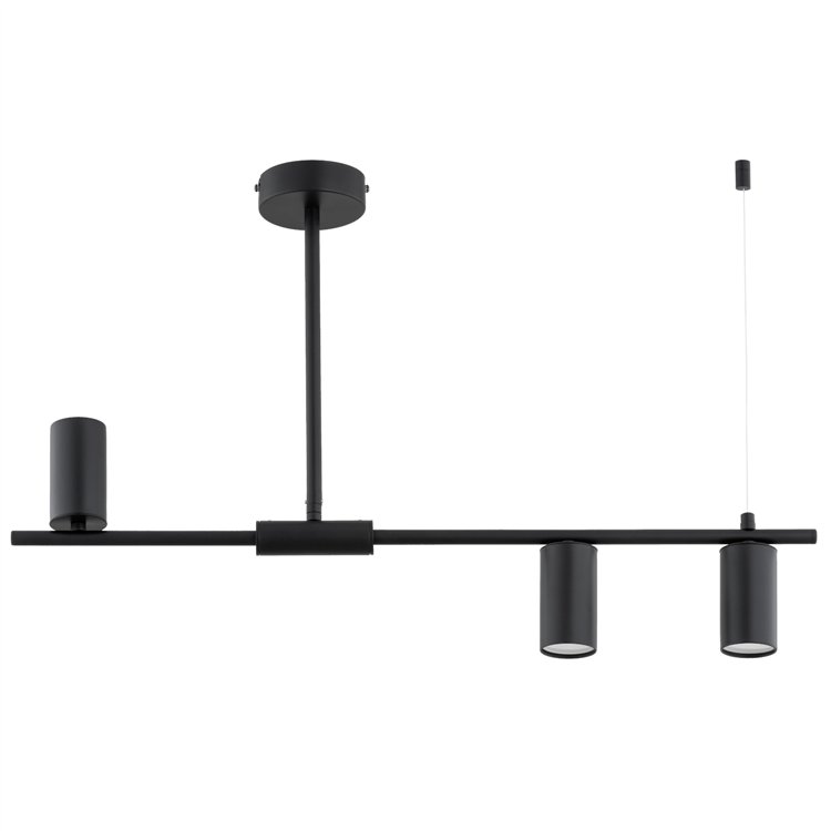 URANOS CZARNA 3xGU10 Alfa Lampa Sufitowa