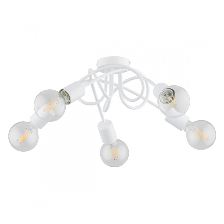 INTER BIAŁA 5xE27 Alfa Lampa Sufitowa 63197