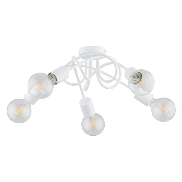 INTER BIAŁA 5xE27 Alfa Lampa Sufitowa