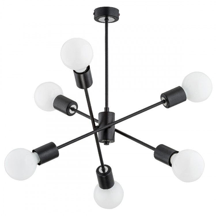 MADI CZARNA 6xE27 Alfa Lampa Sufitowa 60813
