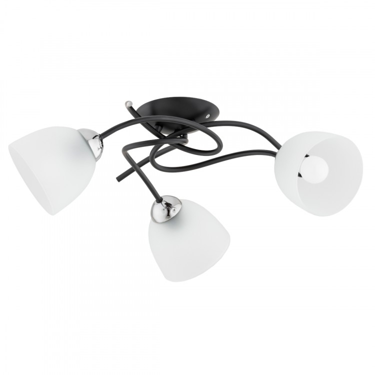 VERWIL CZARNA 3xE27 Alfa Lampa Sufitowa 62384