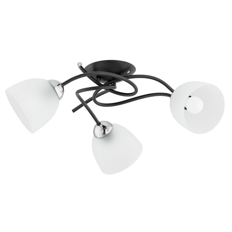 VERWIL CZARNA 3xE27 Alfa Lampa Sufitowa VERWIL CZARNA 3xE27 Alfa Lampa Sufitowa