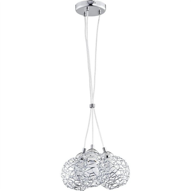AMASO CHROM 3xE27 Alfa Lampa Wisząca