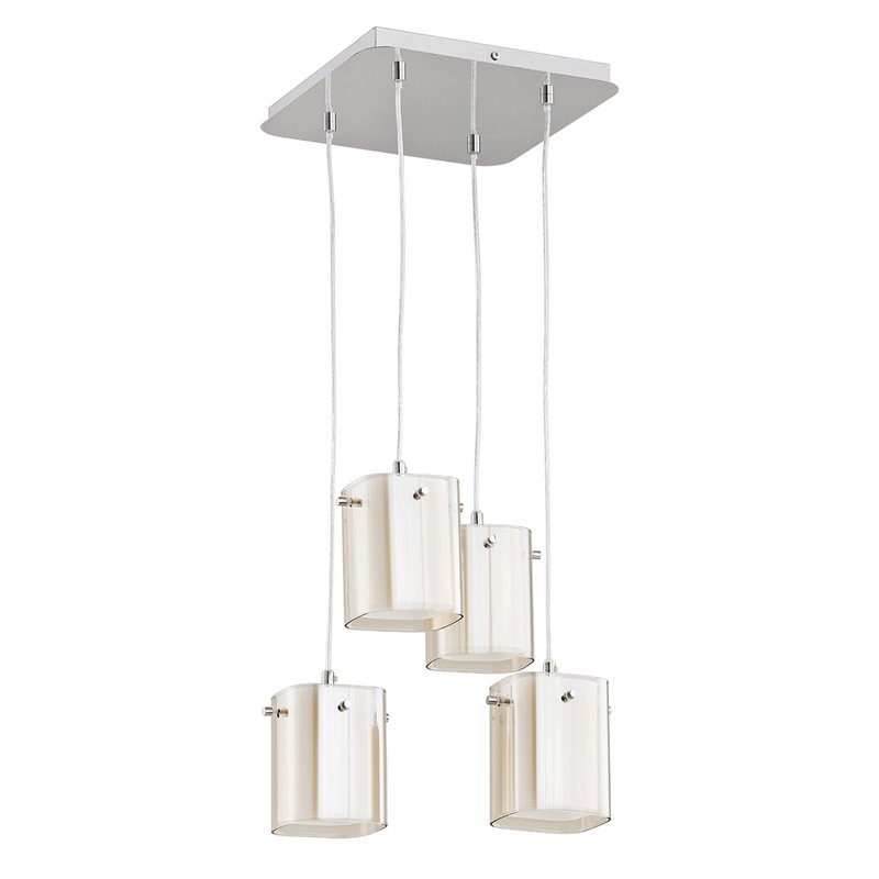 ASHLEY CHROM 4xE27 Alfa Lampa Wisząca ASHLEY CHROM 4xE27 Alfa Lampa Wisząca