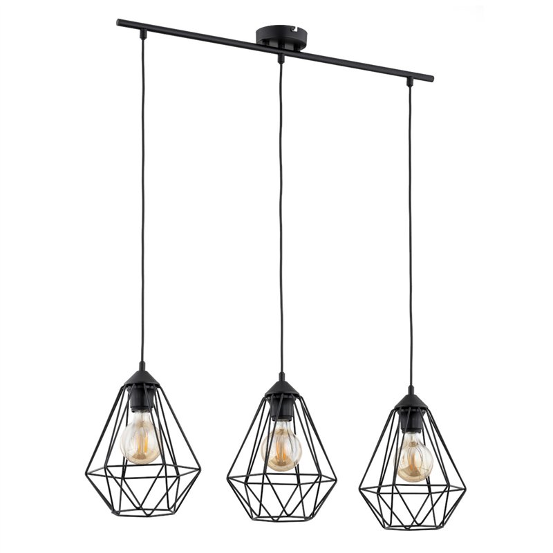 KOSMOS CZARNA 3xE27 Alfa Lampa Wisząca KOSMOS CZARNA 3xE27 Alfa Lampa Wisząca