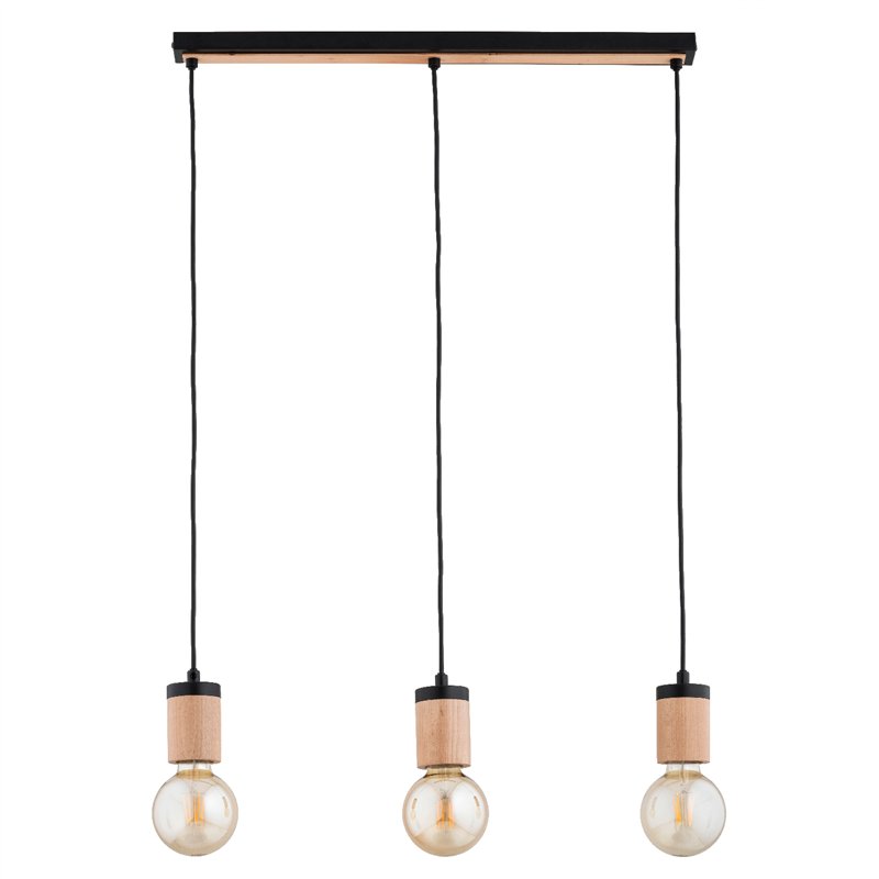 SAFARI DREWNIANA 3xE27 Alfa Lampa Wisząca SAFARI DREWNIANA 3xE27 Alfa Lampa Wisząca