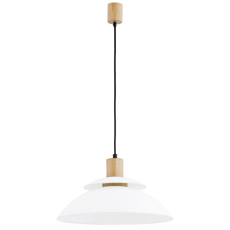 TROPIC DREWNIANA 1xE27 Alfa Lampa Wisząca