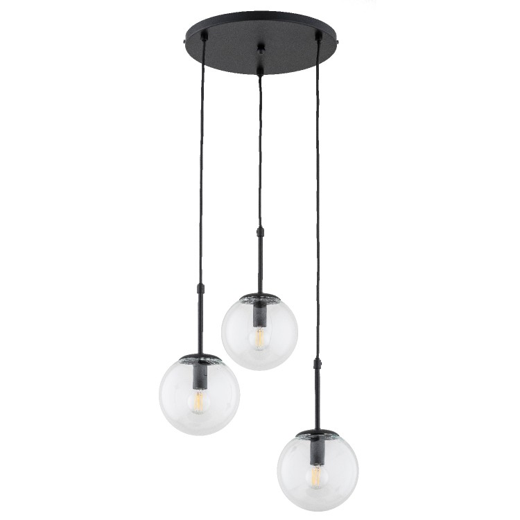 SEBIA CZARNA 3xE14 Alfa Lampa Wisząca 28746