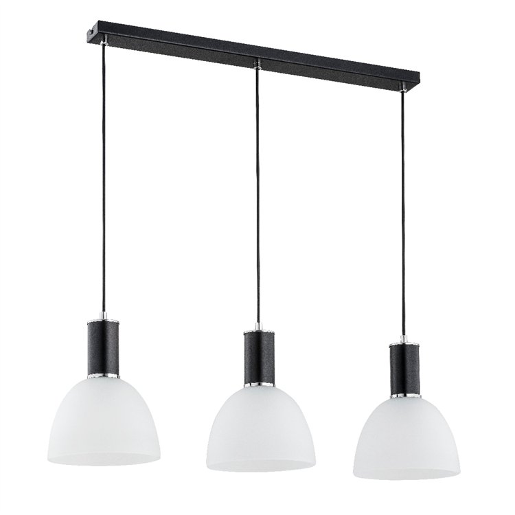 DANA CZARNO-BIAŁA 3xE27 Alfa Lampa Wisząca