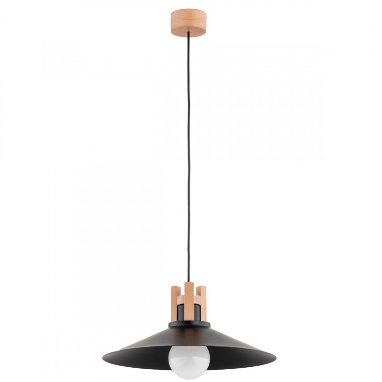 CEZUS DREWNIANA 1xE27 Alfa Lampa Wisząca 60945