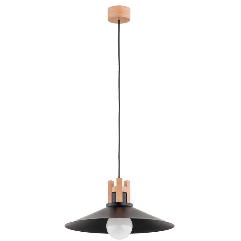 CEZUS DREWNIANA 1xE27 Alfa Lampa Wisząca CEZUS DREWNIANA 1xE27 Alfa Lampa Wisząca
