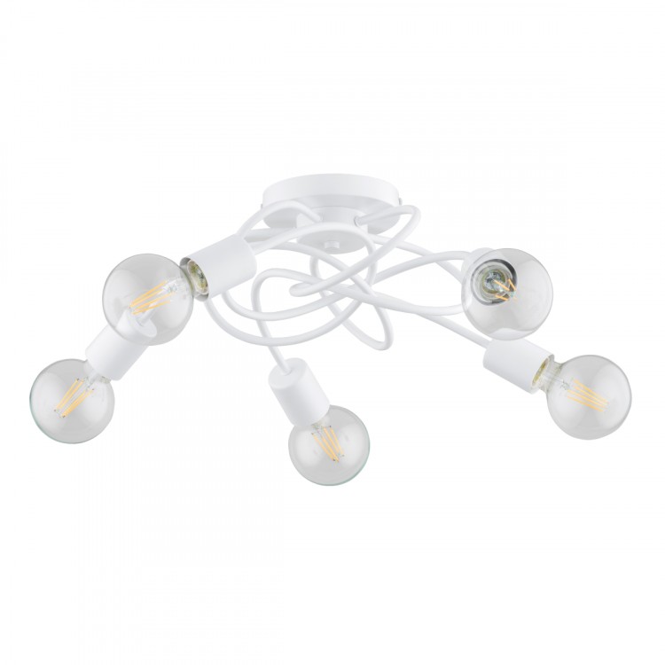 MAXIS BIAŁA 5xE27 Alfa Lampa Sufitowa 63200