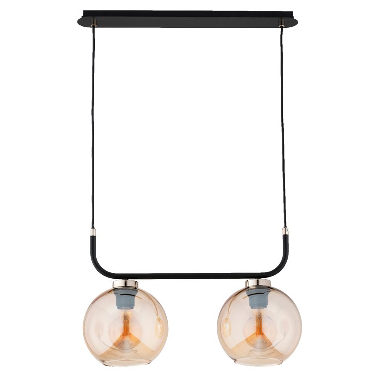 BINARY CZARNA & ZŁOTA 2xE27 Alfa Lampa Wisząca