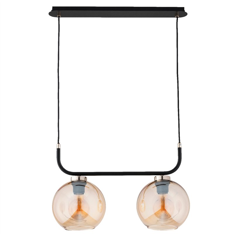 BINARY CZARNA & ZŁOTA 2xE27 Alfa Lampa Wisząca BINARY CZARNA & ZŁOTA 2xE27 Alfa Lampa Wisząca