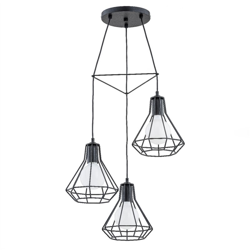 KORD CZARNA 3xE27 Alfa Lampa Wisząca KORD CZARNA 3xE27 Alfa Lampa Wisząca