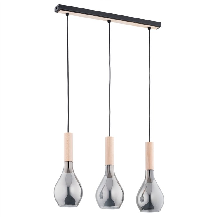 KATRIN DREWNIANA 3xE14 Alfa Lampa Wisząca