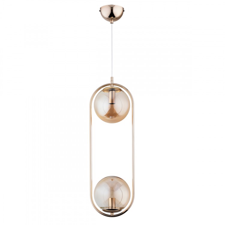 OVAL DUAL ZŁOTA 2xE14 Alfa Lampa Wisząca 62250