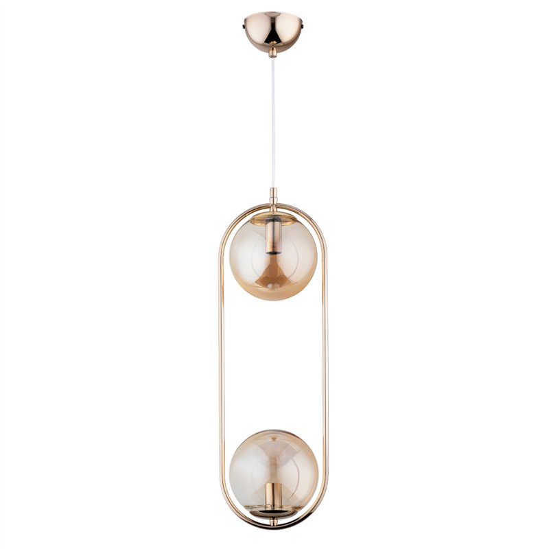 OVAL DUAL ZŁOTA 2xE14 Alfa Lampa Wisząca OVAL DUAL ZŁOTA 2xE14 Alfa Lampa Wisząca