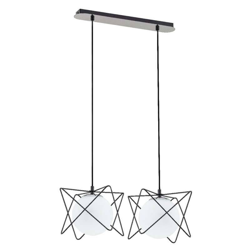 SAGITO TRACK CZARNO-BIAŁA 2xE14 Alfa Lampa Wisząca SAGITO TRACK CZARNO-BIAŁA 2xE14 Alfa Lampa Wisząca