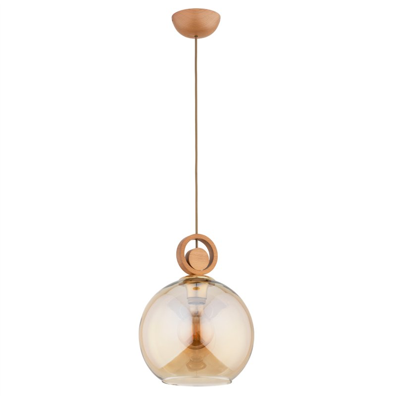 SARA BIG DREWNIANA 1xE27 Alfa Lampa Wisząca SARA BIG DREWNIANA 1xE27 Alfa Lampa Wisząca