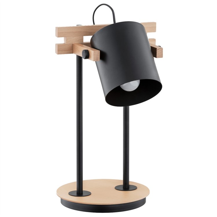 FORTIS DREWNIANA 1xE27 Alfa Lampka Nocna