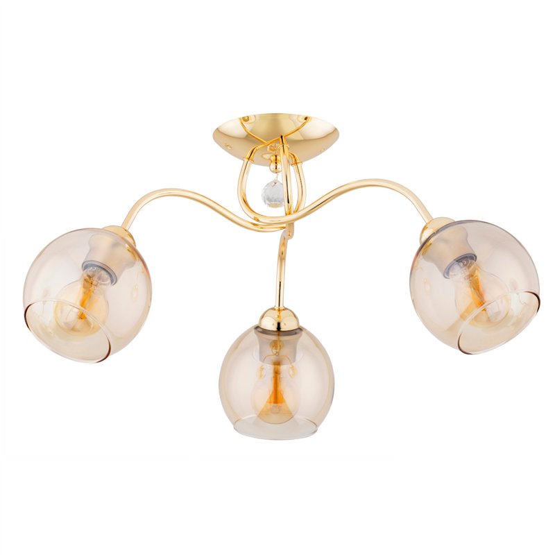 AMARILLO ZŁOTA 3xE27 Alfa Lampa Sufitowa AMARILLO ZŁOTA 3xE27 Alfa Lampa Sufitowa