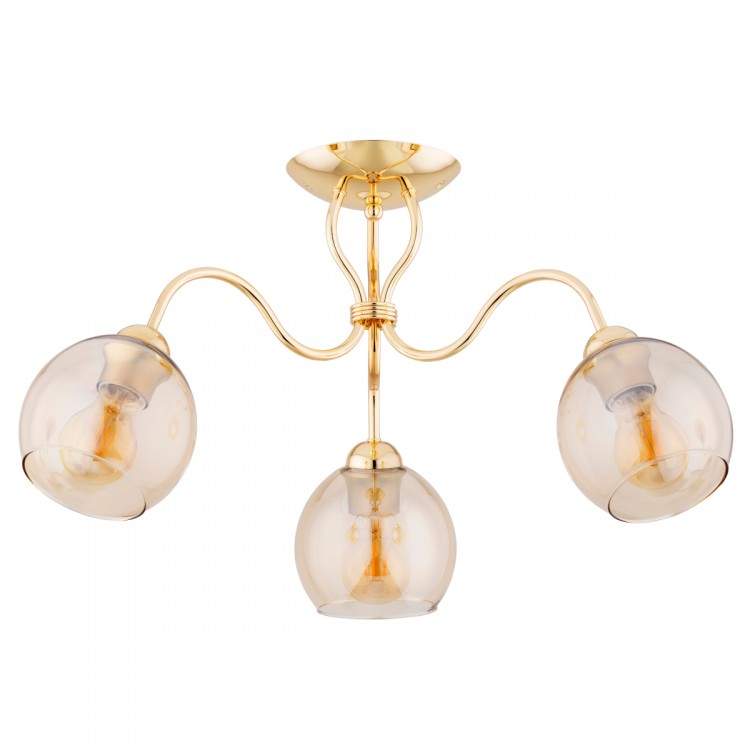 ARIEL ZŁOTA 3xE27 Alfa Lampa Sufitowa 62370