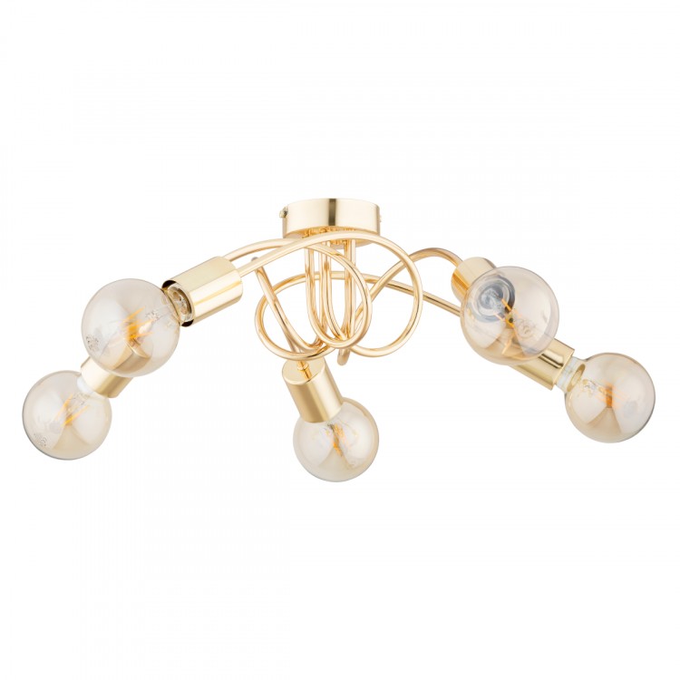 FARTA ZŁOTA 5xE27 Alfa Lampa Sufitowa 63262