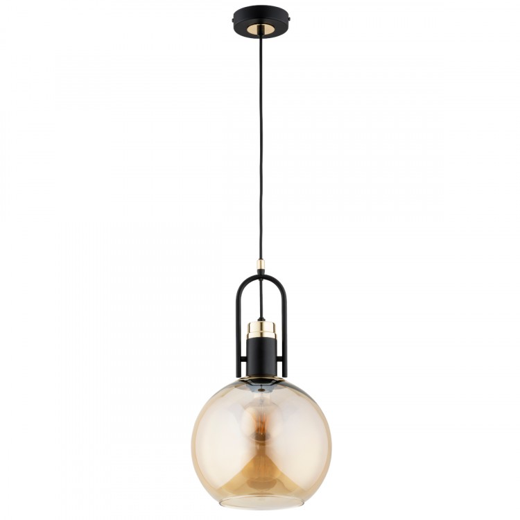 MOVENA CZARNO-ZŁOTA 1xE27 Alfa Lampa Wisząca 61275